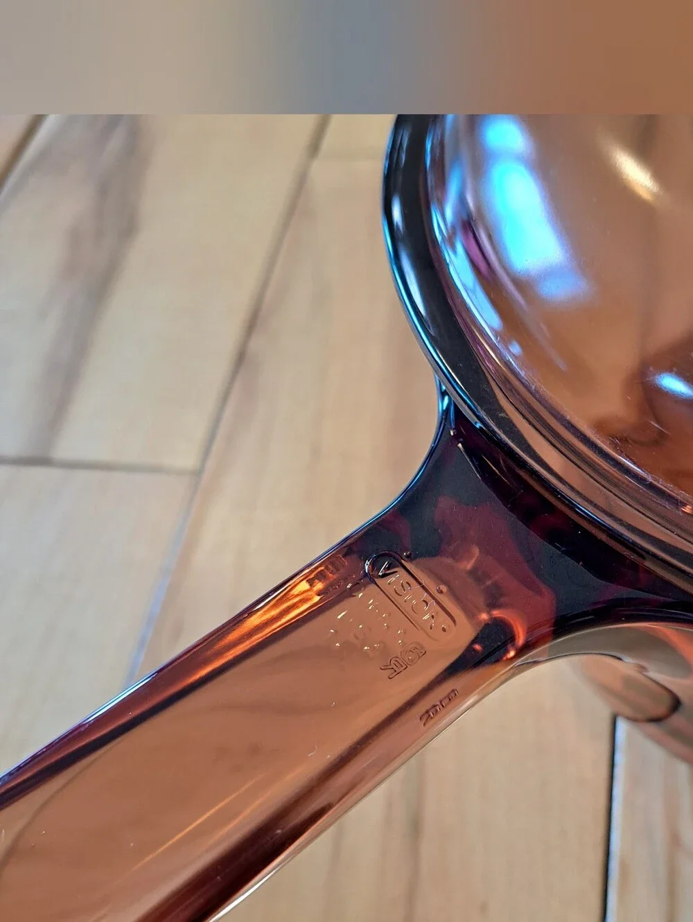 PYREX VISION Corning Ware Amber Glass Sauce Pan 1.5 L Cookware Pot With Lid USA